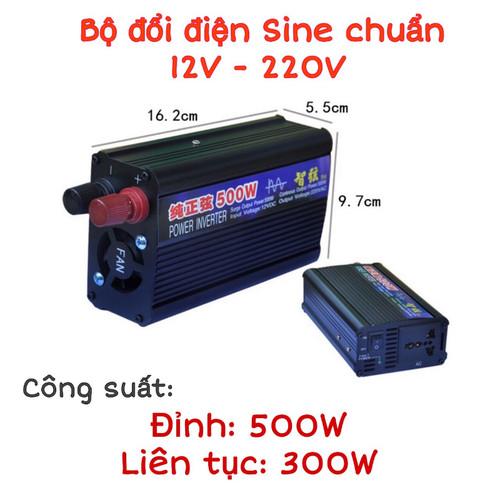 Bộ đổi điện sin chuẩn 500w 12v sang 220v - zx 12v-500w