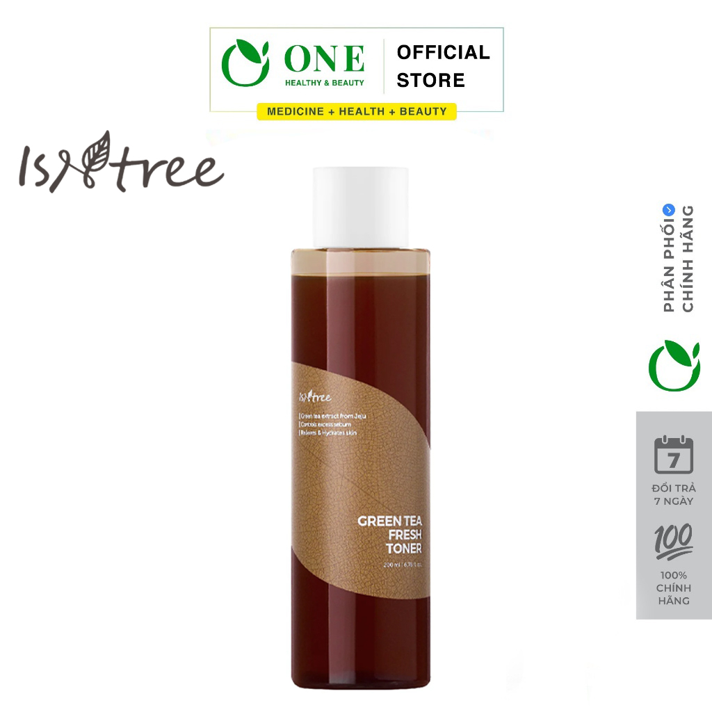 Toner chiết xuất trà xanh isntree green tea fresh toner 200ml