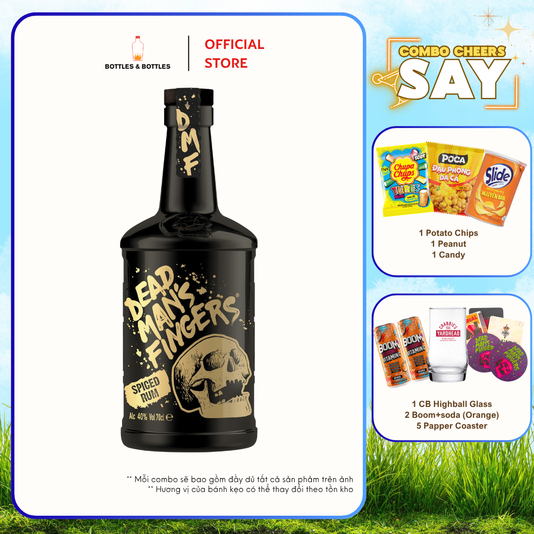 [CHÍNH HÃNG] COMBO SAY - Uống Vui Tại Nhà  - Rượu Dead Man's Fingers Rum - UK - 700ML - 37.5%