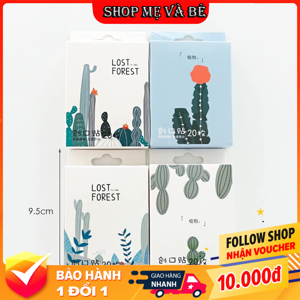 Băng Dán Vết Thương Họa Tiết Cute, Ngộ Nghĩnh Băng Gâu Cute Hộp 100 Miếng Có Bán Lẻ