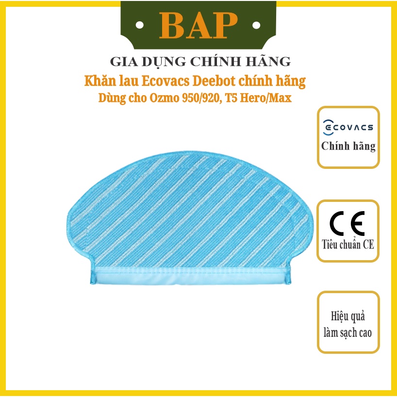 Giẻ lau robot, khăn lau thay thế ecovacs 950/920/t5 series