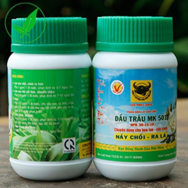 Phân bón kích nảy chồi ra lá Đầu Trâu MK 501- 100 g
