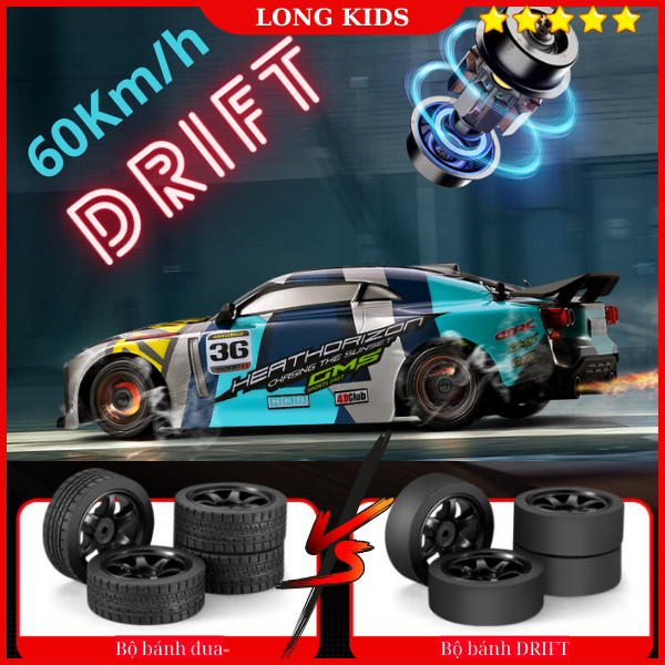  Xe Điều Khiển Từ Xa 60km h Pin Sạc DRIFT PRO H4 Siêu Ngầu Nhiều Chế Độ Chơi - Chuyển Động 4 Bánh - Đồ Chơi Trẻ Em - Longkids  336 