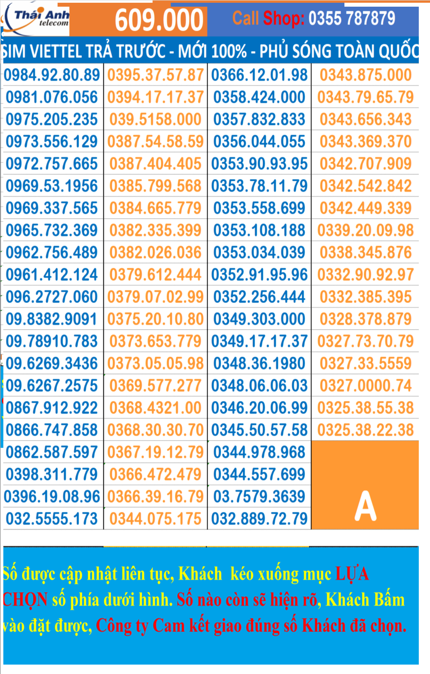 Sim đẹp Viettel Trả trước -Chọn số - Nghe gọi, Nhắn Tin, 4G , Sim mới 100%, Chưa Kích hoạt, Chưa đứng tên ai và chưa làm bất cứ dịch vụ nào, Sim gói cước Tomato và kèm theo nhiều gói 4G TRONG PHẦN MÔ TẢ