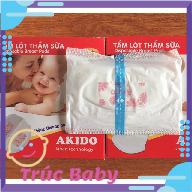 Sỉ- Miếng lót thấm sữa-Hộp tấm lót thấm sữa Akido 24 miếng