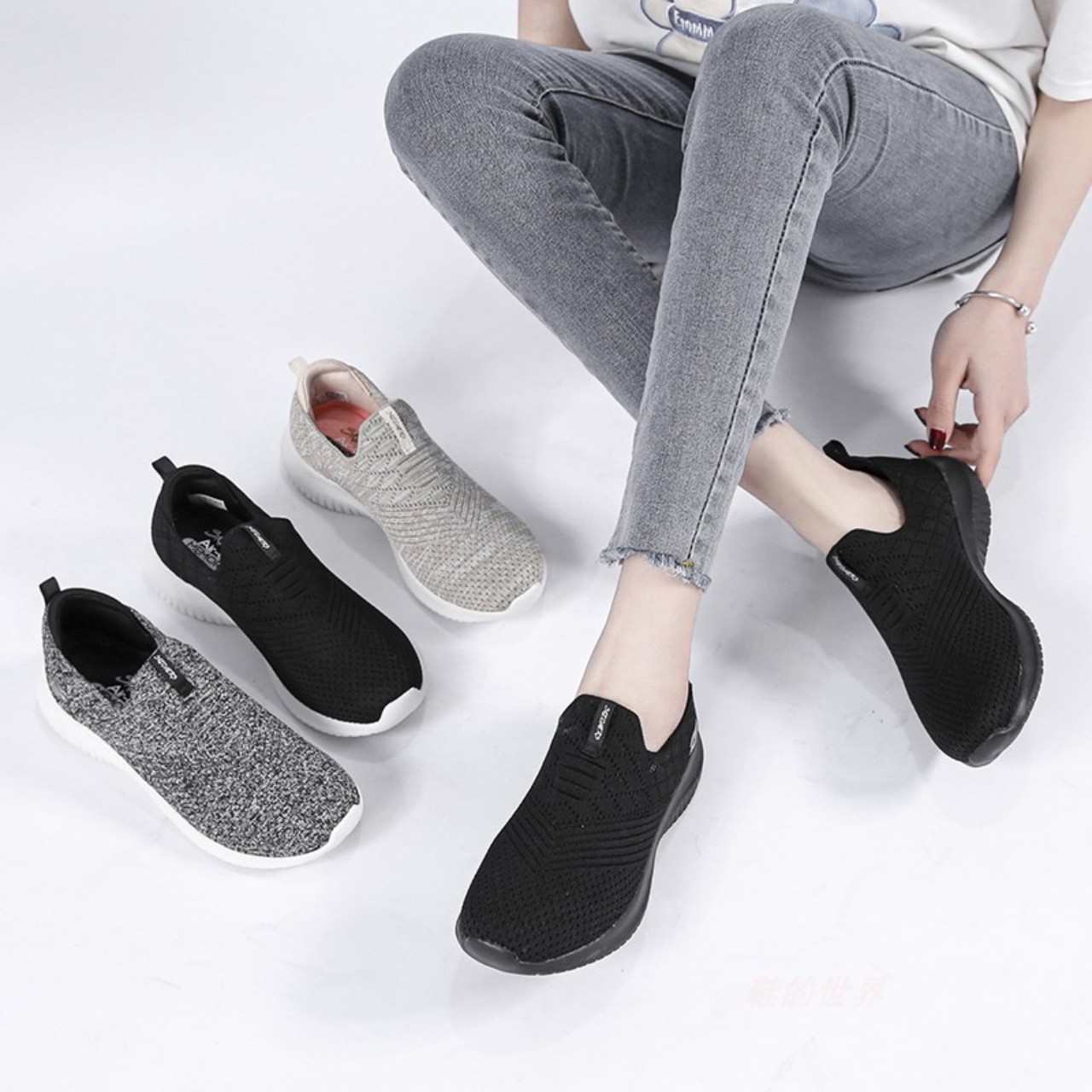 Giày thể thao skechers, giày leo núi skechers, giày chạy bộ skechers untra flex 4 vạch mũi tên cho nữ