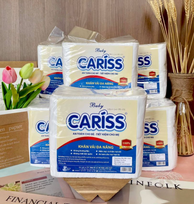Combo 1kg khăn vải baby cariss 2 gói /1kg