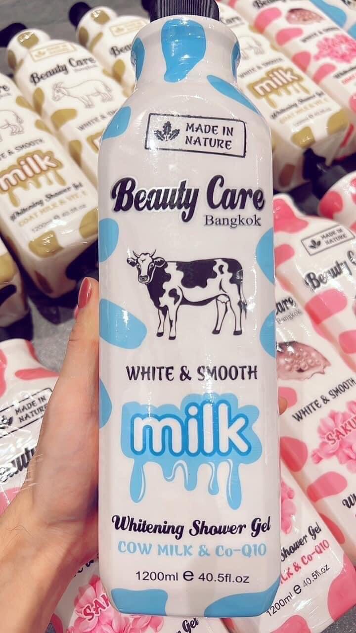 Hồng thúy thái lan sữa tắm bò beauty care thái 1200ml