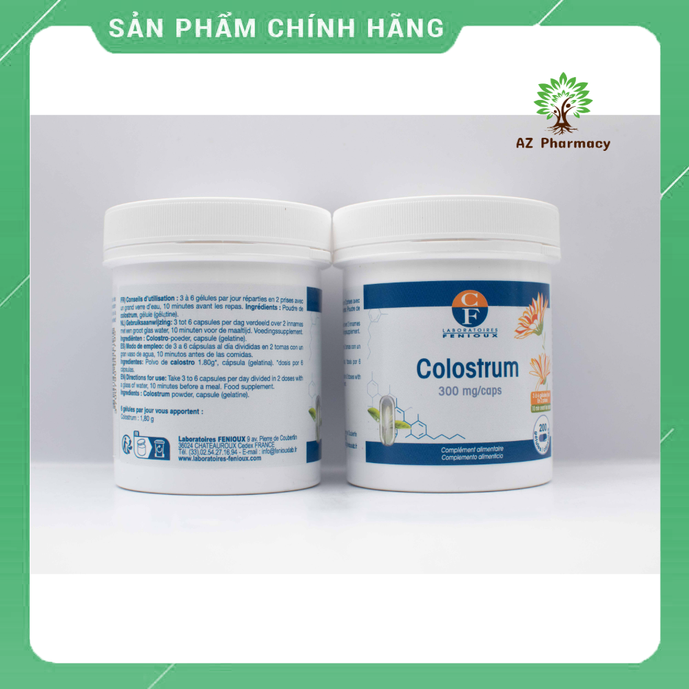 Sữa non Pháp Fenioux Colostrum hộp 200 viên mẫu mới nhất date tháng 8/2025