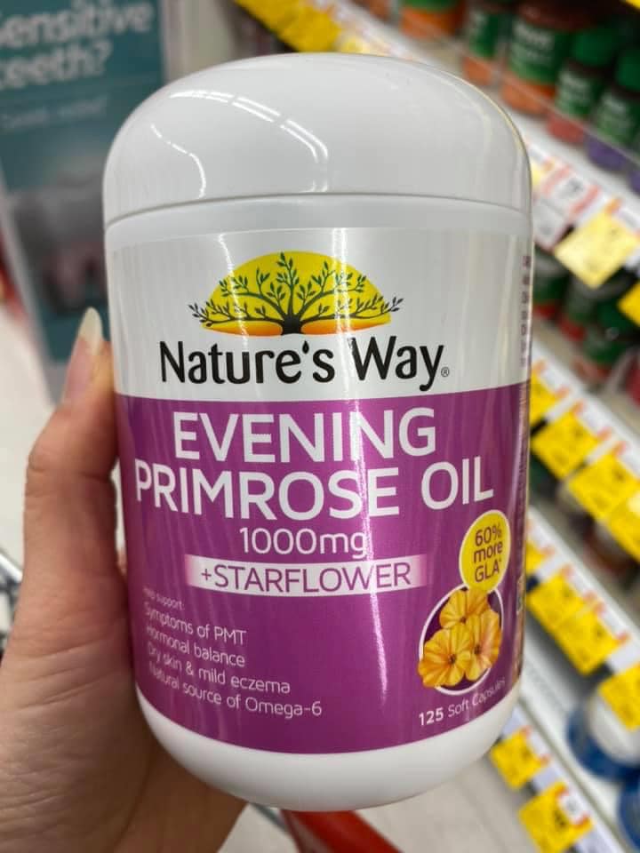 Tinh dầu hoa anh thảo Nature's Way Evening Primrose Oil 1000mg 125v