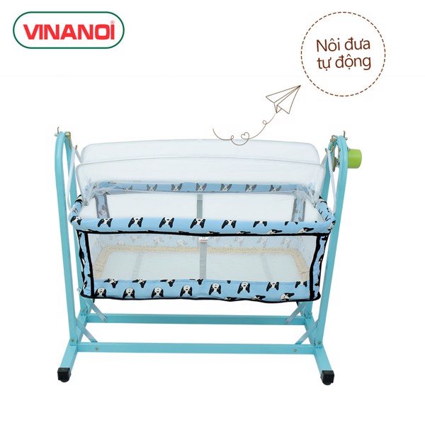 Nôi võng tự động cao cấp cho bé nv35x vinanoi - vừa làm nôi vừa làm võng cho bé - sức đưa nôi tối đa 35kg - sức đưa võng lên tới 70kg- khung thép sơn tĩnh điện bền đẹp - lắc êm không tiếng ồn