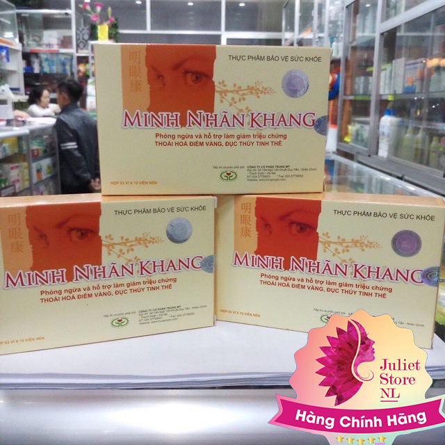 Minh nhãn khang giúp đôi mắt chắc khỏe , đẩy lùi thoái hóa điểm vàng và đục thủy tinh thể