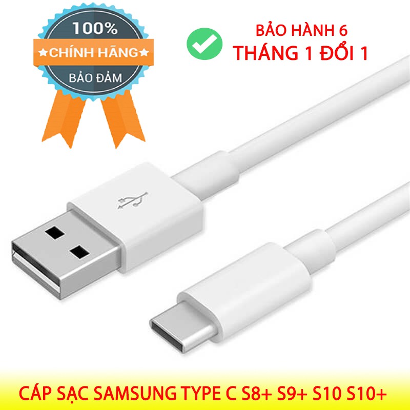 Cáp sạc USB Type-C Samsung Galaxy S8/S8 Plus, bảo hành 6 tháng 1 đổi 1