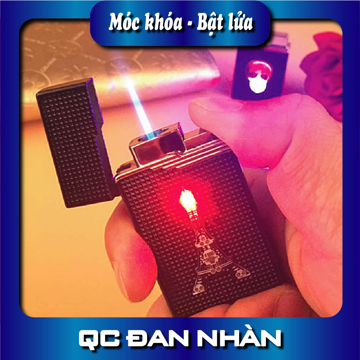 Bật lửa zippo hình tháp Eifel có đèn led