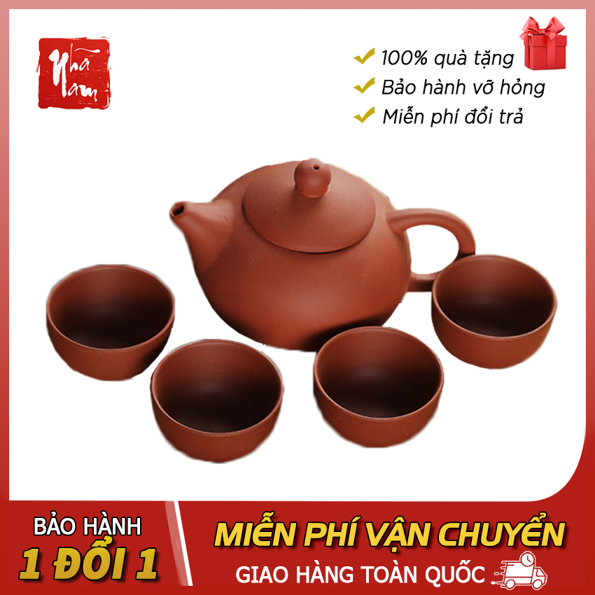 Bộ ấm chén uống trà gốm sứ tử sa cao cấp trà đạo, ấm tử sa, bộ ấm trà - phong thủy nhã nam