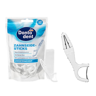 Chỉ xỉa răng Dontodent có cán, 40 cái