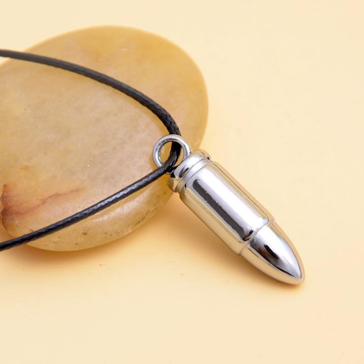 Vòng cổ, Dây đeo mặt đầu đạn ngô kinh ( chất liệu inox mạ bạc trắng )