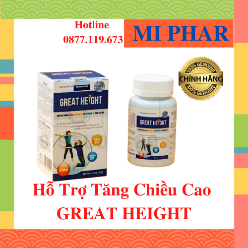 [Miễn Phí Ship| Great Height Giúp Tăng Trưởng Chiều Cao Cho Trẻ- MI001