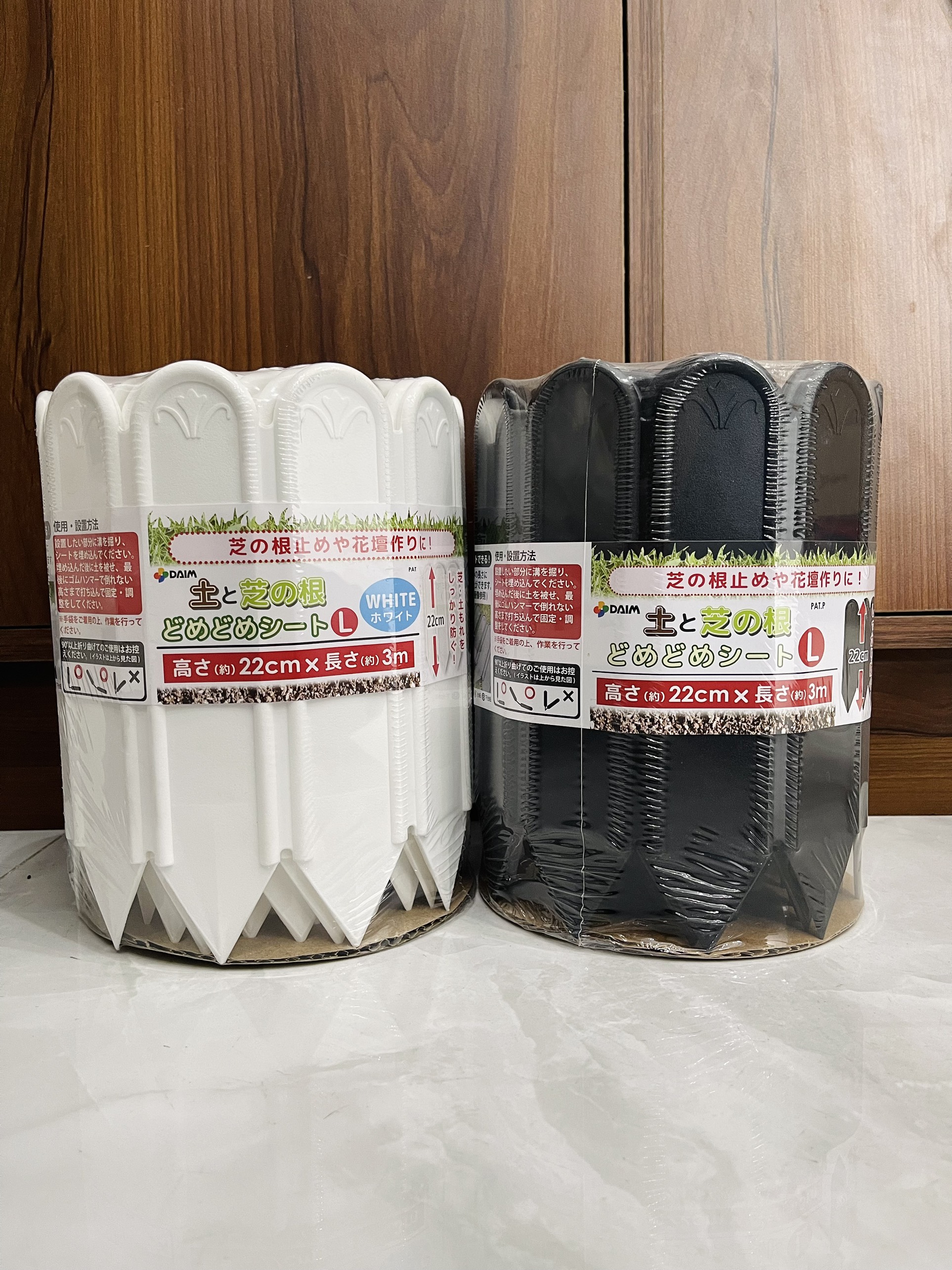 Hàng rào nhựa sân vườn dài 3 met cao 22cm, hàng rào viền vườn trồng rau