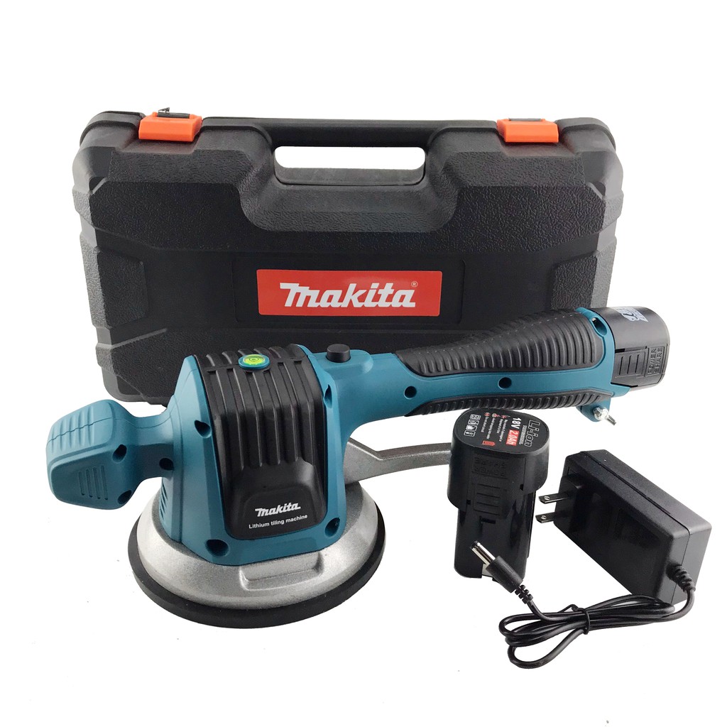 Máy rung ốp lát gạch makita 18v - 6 cấp rung - máy 2 pin 18v pin 4 cell, động cơ không chổi than - máy hít gạch, dụng cụ cầm tay