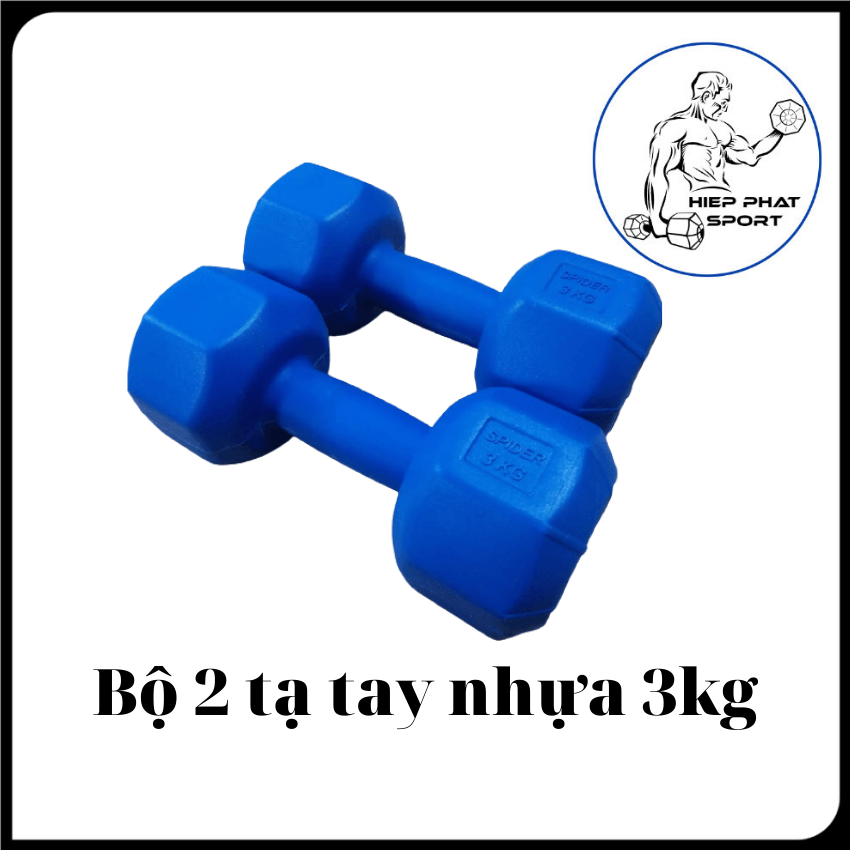 Tạ tay 3kg màu xanh dương
