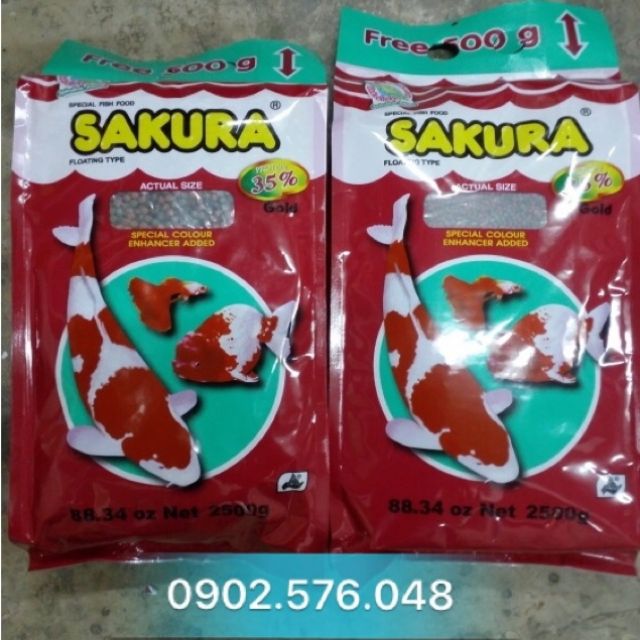 Thức ăn cho cá Sakura 2.2kg