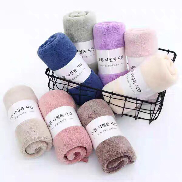 Khăn Mặt Lông Cừu Hàn Quốc Mềm Mại Siêu Thấm Hút Vân Kẻ Sọc Cao Cấp Kích Cỡ 30x30cm, khăn lau mặt,khăn mặt gia đình,khăn rửa mặt,5 KHĂN LAU MẶT HÀN QUỐC Với Giái Ưu Đái