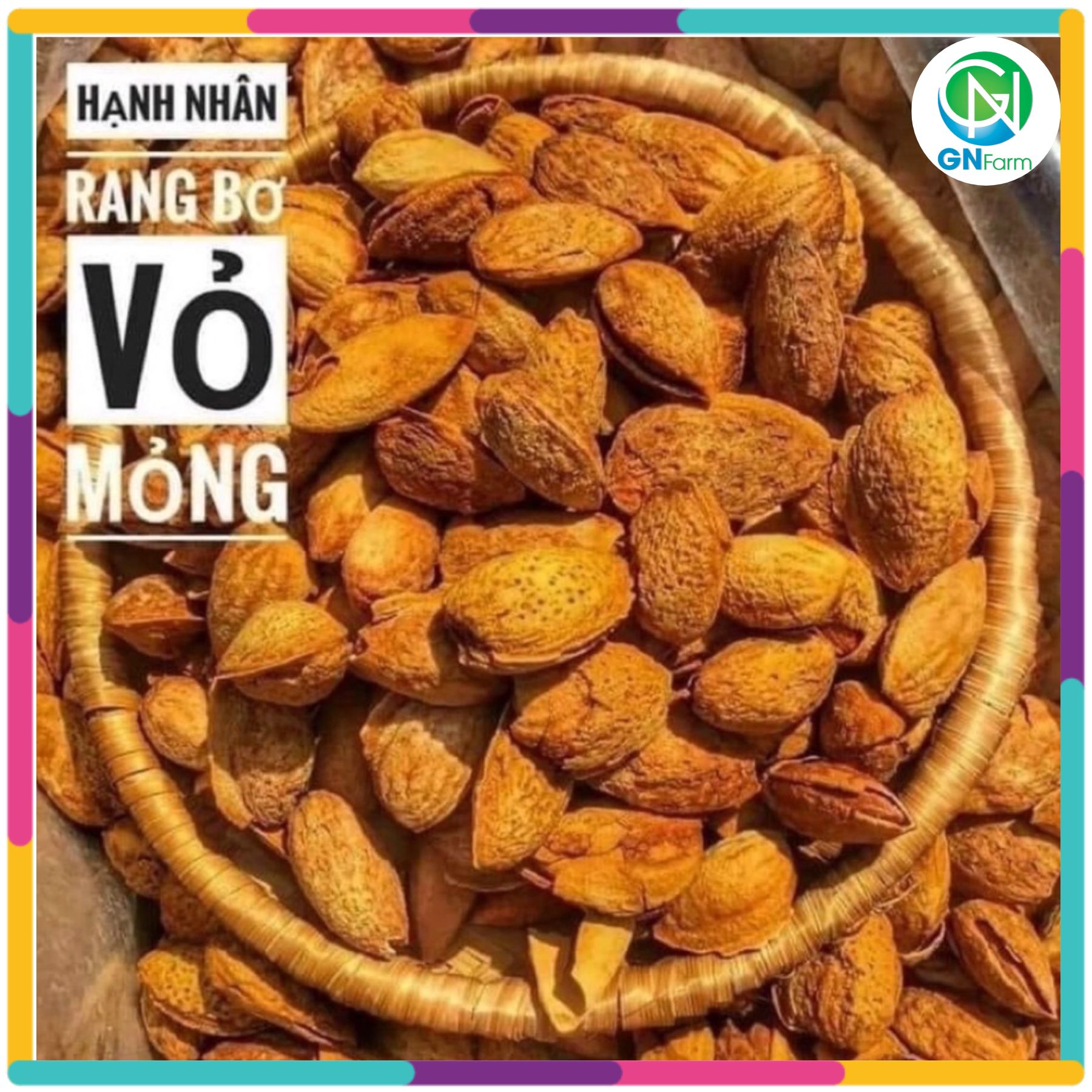 Hạnh nhân rang bơ vỏ mỏng nhập khẩu mỹ hạt dinh dưỡng healthy nuts