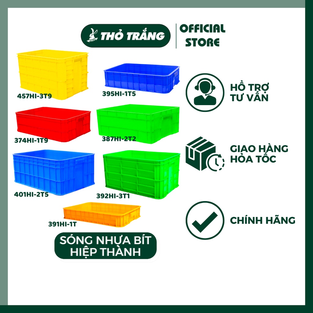 Sóng Nhựa Bít Hiệp Thành Nhiều Size Nhiều Màu