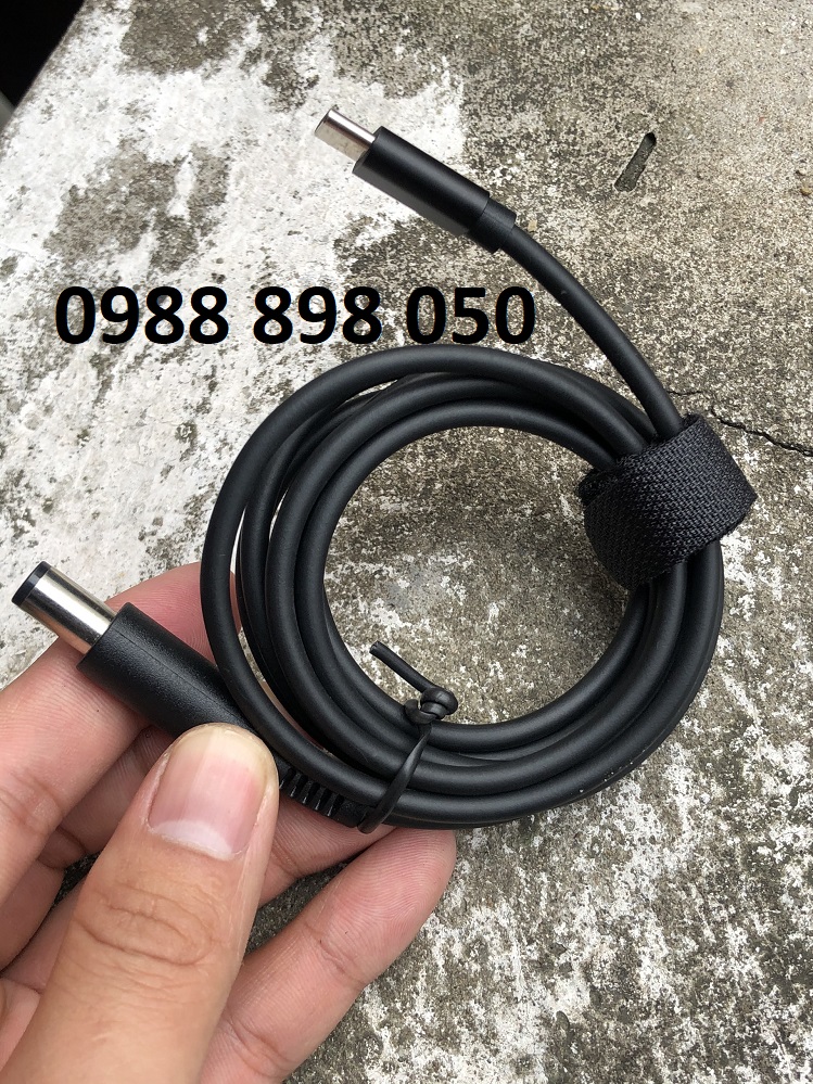 cáp sạc chuyển đổi type-c to dell cho sạc máy tính laptop