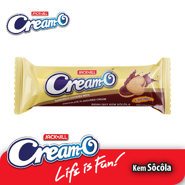 Combo 8 cây bánh cream-o sôcôla 54g