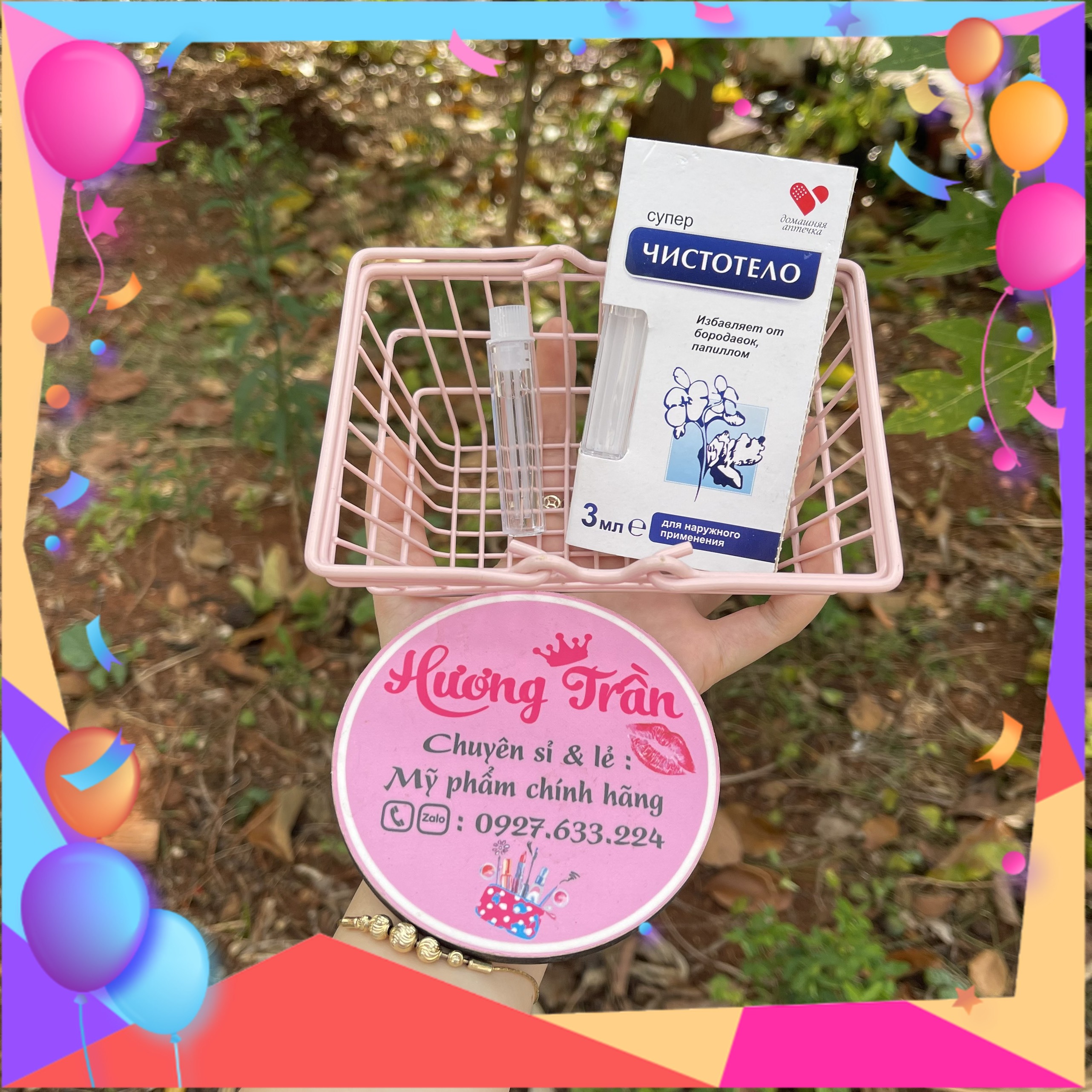 Gel dvelinil tẩy nốt ruồi, mụn cóc, mụn thịt chính hãng của nga 3ml tẩy mụn ruồi, mụn mắt, mụn cóc gdtnr01