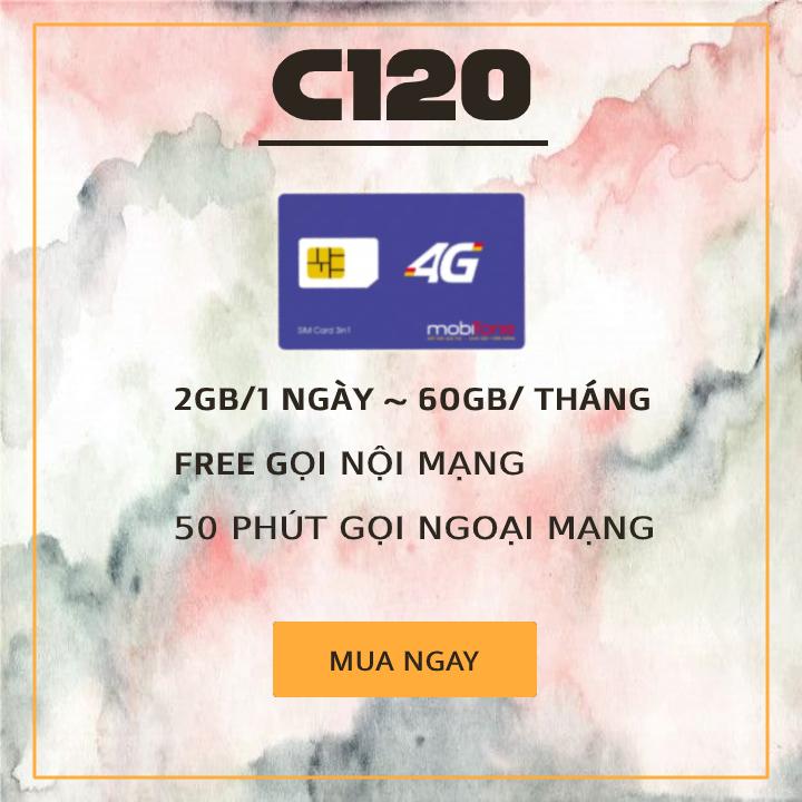 [HCM]Sim 4G tôc độ cao 10 số Mobifone C120
