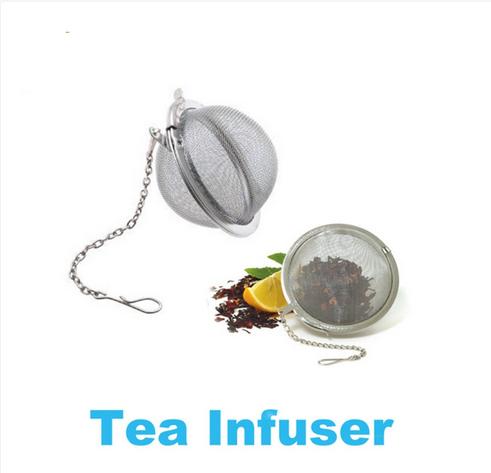 Bóng lưới lọc trà bằng inox cao cấp dành cho cá nhân BÁN KÍNH 4.5CM + Tặng 1 lọc trà trái tim