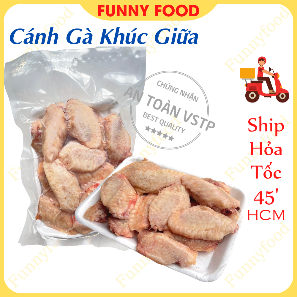 [ HOÀN TIỀN 10% ]Cánh Gà Giữa – Cánh Gà Ngon 500g [Ship Hỏa Tốc HCM] – Funnyfood