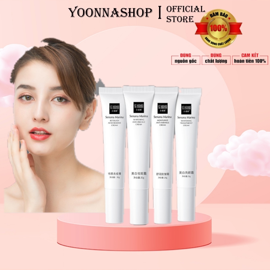 [HCM]Kem mụn SENANA giảm mụn phục hồi da mụn xóa thâm liền sẹo chỉ 10 ngày - A188