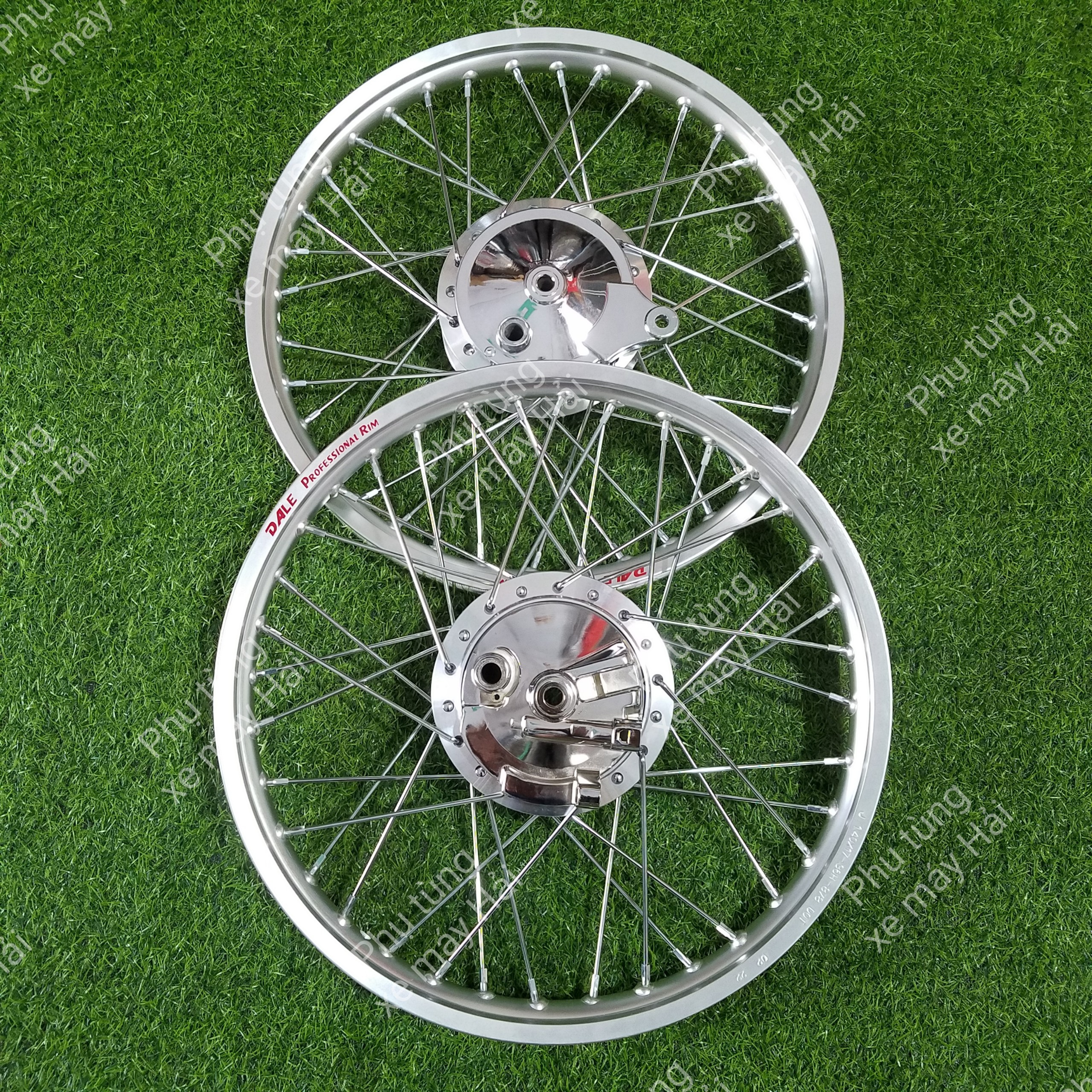 Bánh căm WAVE DREAM 2 thắng đùm trước sau đùm mạ CROM căm mạ CROM Niềng nhôm thái FULL má đùm HTH46 MSP 2257