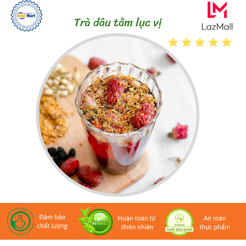 Trà dâu tằm lục vị thanh nhiệt robimart