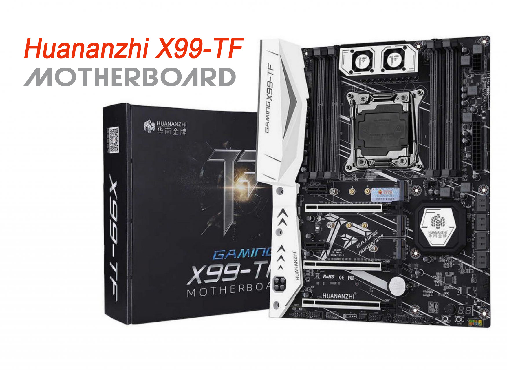 Mainboard HUANANZHI X99-TF. Bo Mạch Chủ X99-TF LGA 2011-3 E5 V3 V4 ATX. Hàng mới 100% full box. BH: 12T