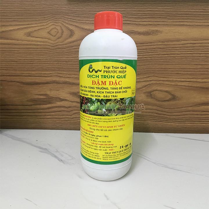 Dịch trùn quế đậm đặc tăng trưởng cây trồng - Chai 1 lít