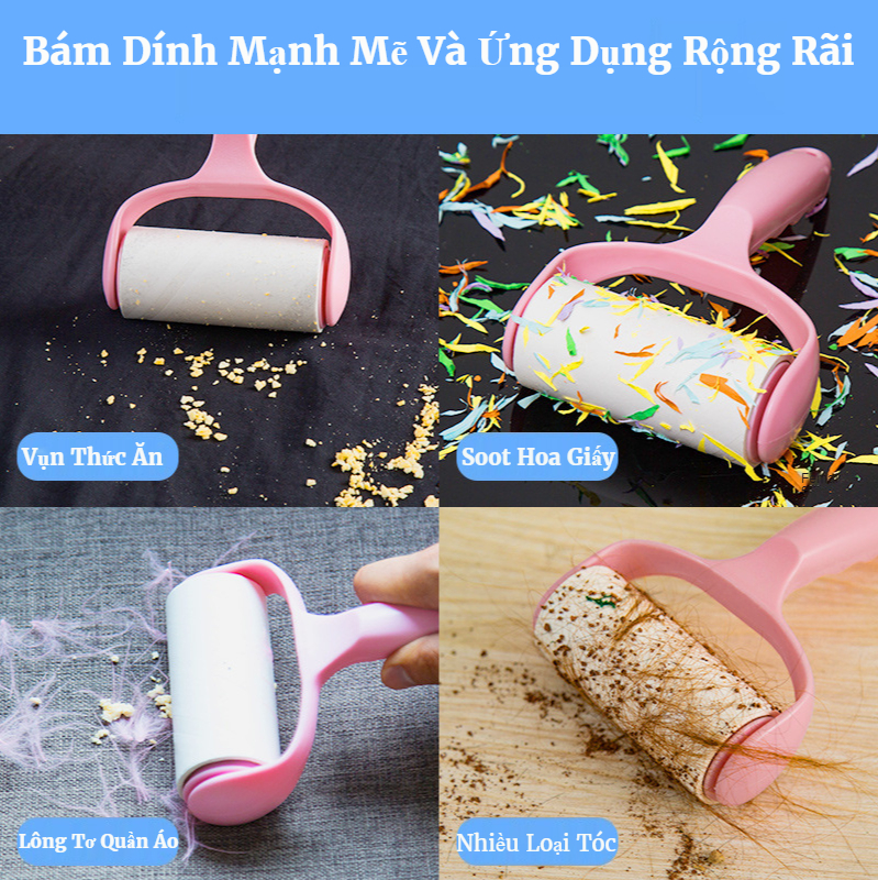 Cây Lăn Bụi Làm Sạch Quần Áo, Ga Giường, Sofa, Lông Chó Mèo