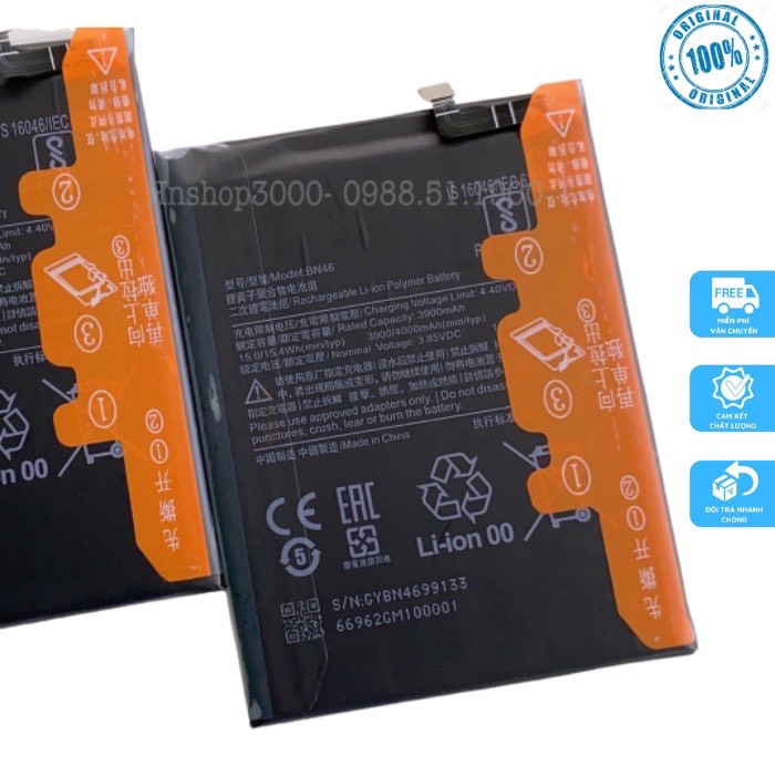 Pin xiaomi redmi 7/ redmi note 8 bn46 4000mah zin chính hãng- bảo hành 6 tháng