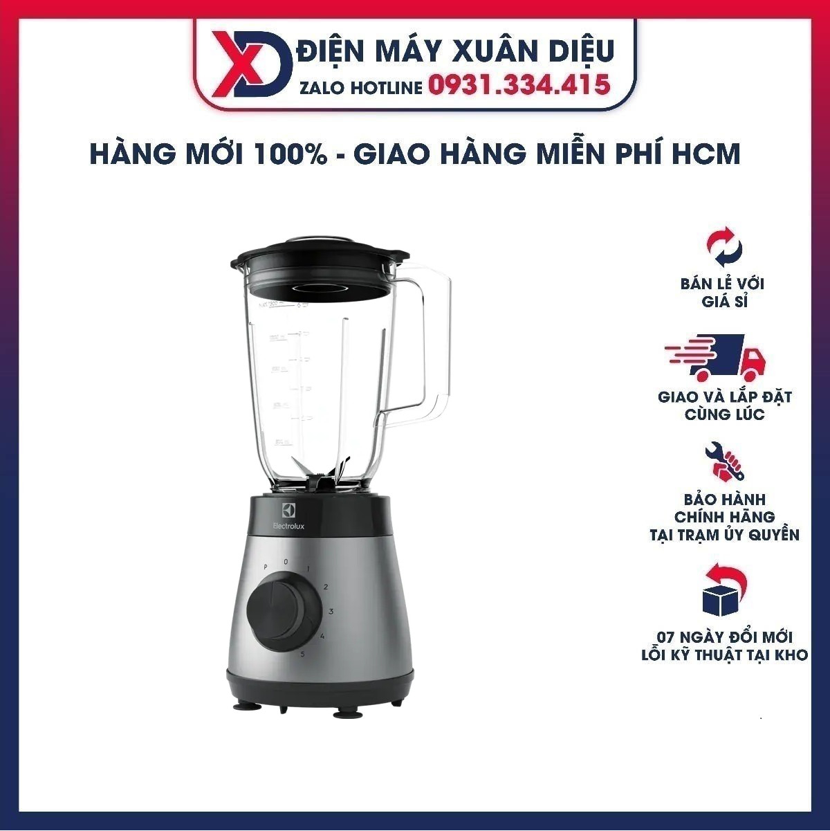 Máy xay sinh tố electrolux e3tb1-710s - hàng chính hãng, bảo hành 24 tháng