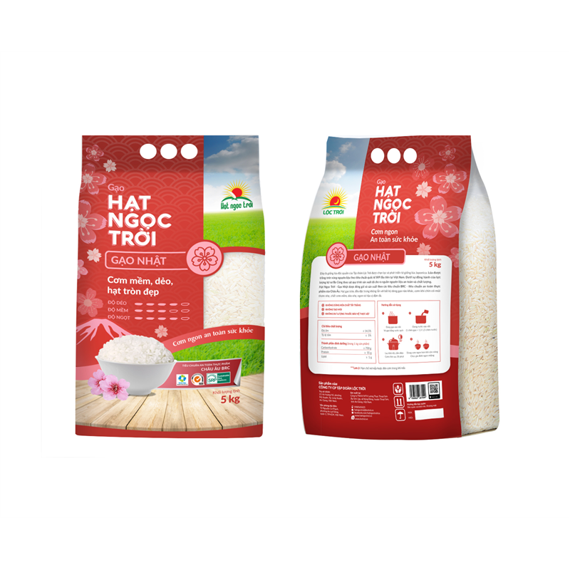 GẠO NHẬT HẠT NGỌC TRỜI TÚI 5KG - GẠO HẠT TRÒN