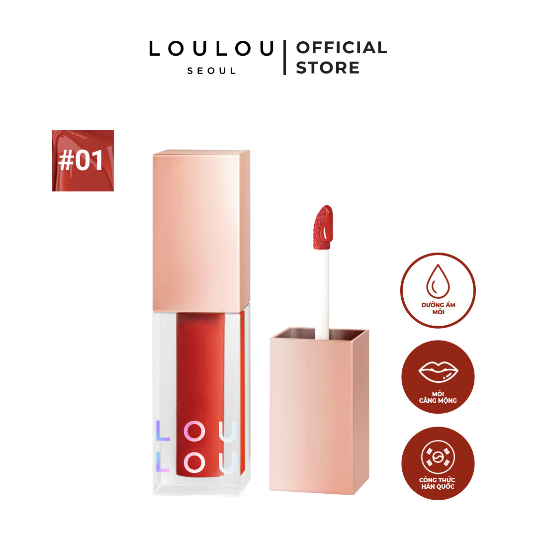 Son tint Loulou màu 01 Peach Cam đào 3g