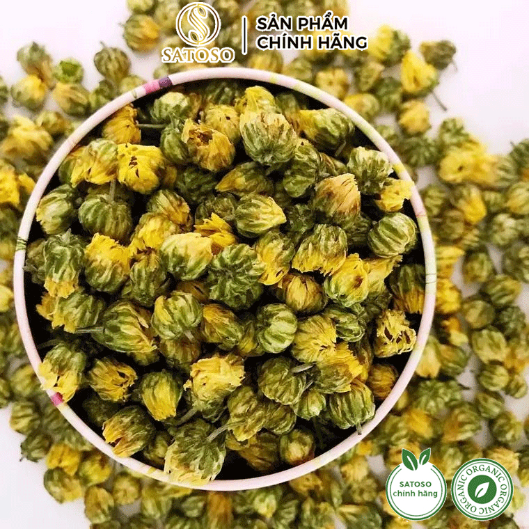 Trà hoa cúc kim cương sấy lạnh cao cấp giảm căng thẳng, lo âu Satoso 200g