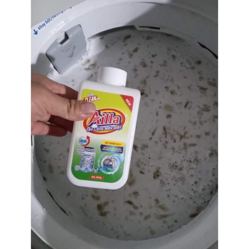 Siêu tẩy lồng máy giặt AILLA 300G - Tẩy vệ sinh lồng máy giặt