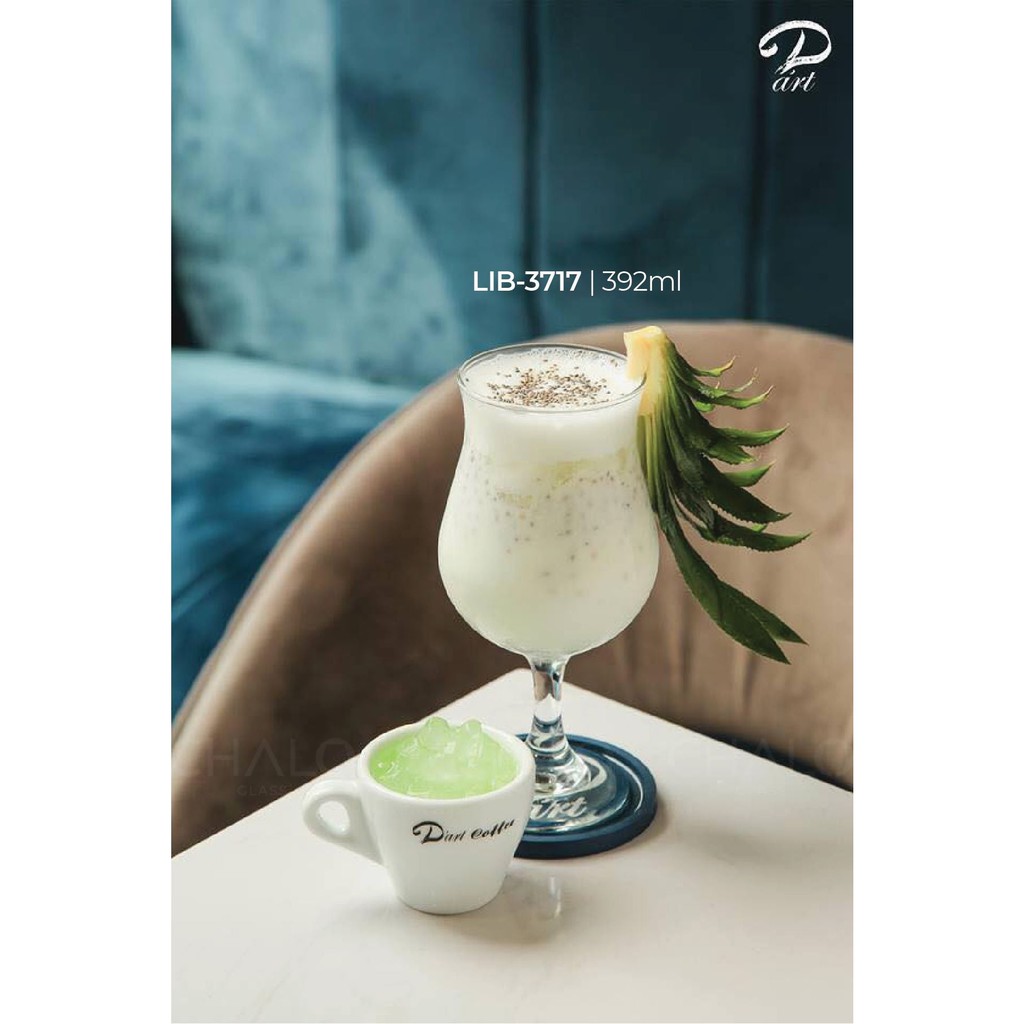 Bộ 6 ly cốc sinh tố poco mt12tu thủy tinh đẹp cao cấp dáng hoa tuylip 350ml