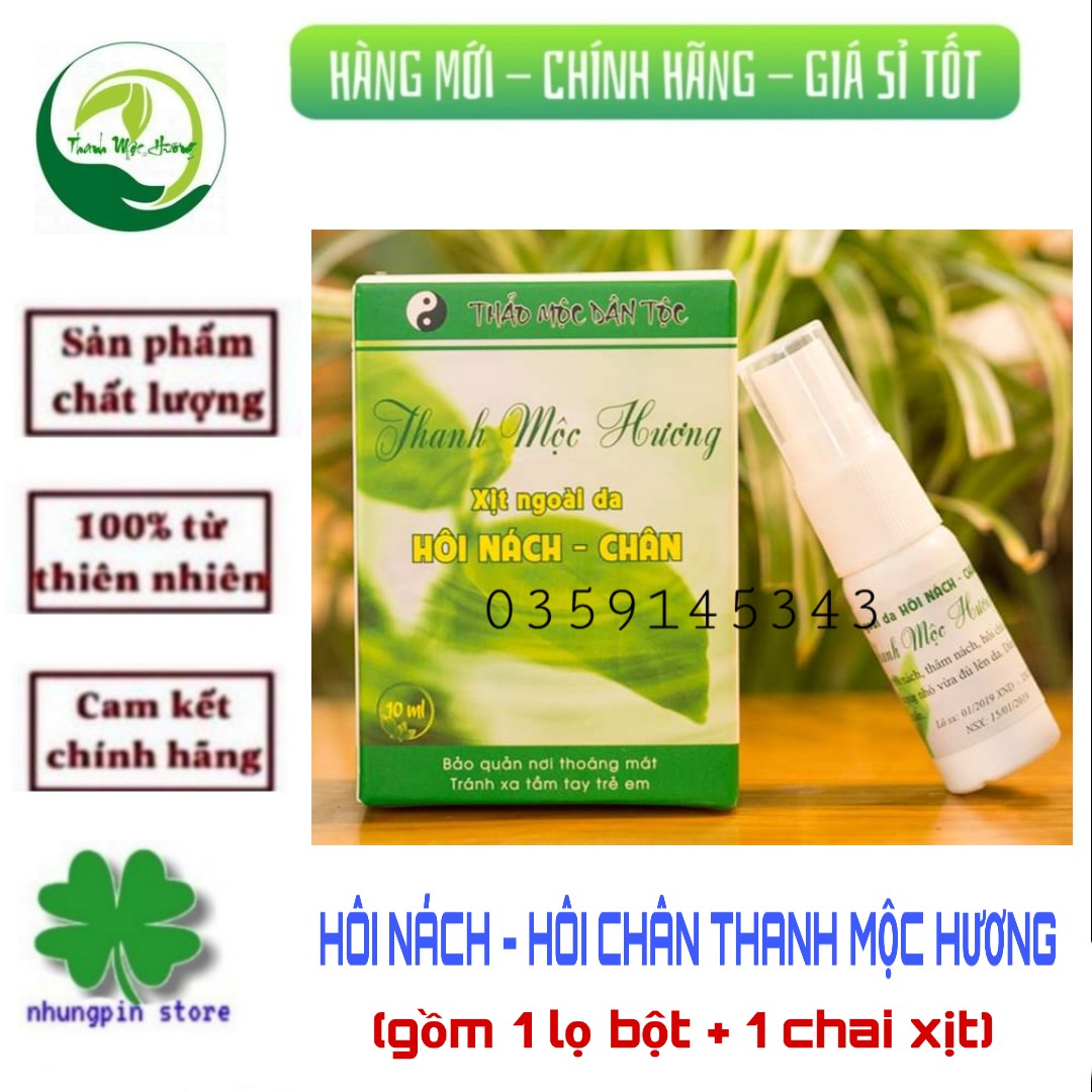 Hôi nách, hôi chân Thanh Mộc Hương - mẫu mới