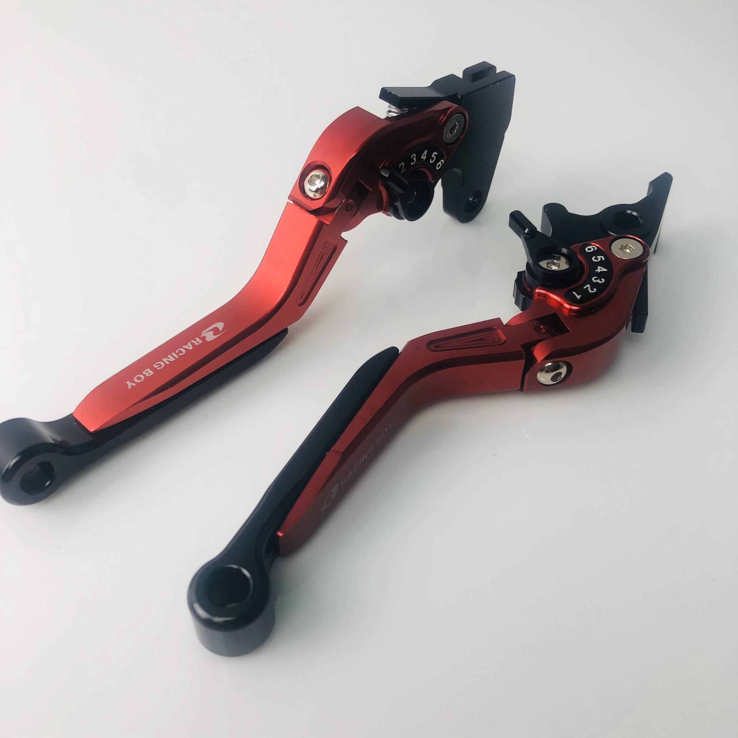 [HCM]Bộ tay thắng 6 số gãy nhôm nhập khẩu Thailan dùng cho xe SH Mode 1bộ màu đỏ Motorsaigon